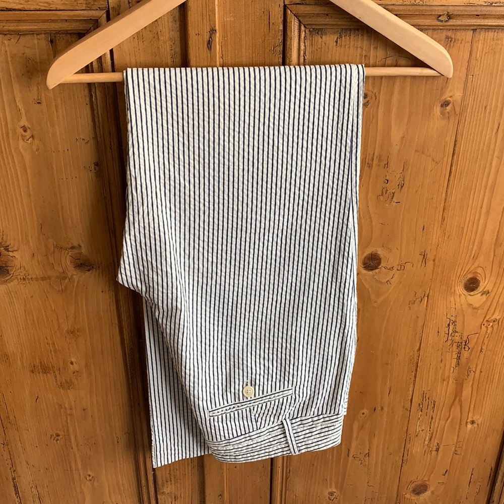 J.Crew seersucker wide leg pants size 4